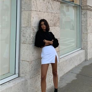 princess polly x lioness - lola mini skirt white